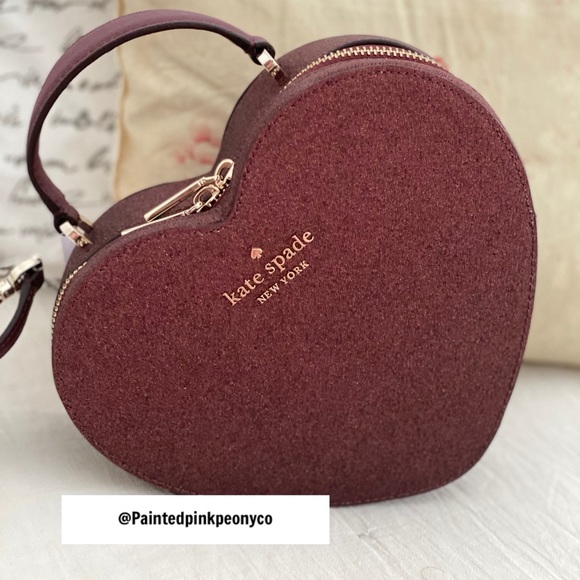 🆕 KATE SPADE | Love Shack Heart Purse Dark Nova - Picture 5 of 14